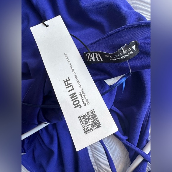 Zara Rose Bodysuit blue, Size S, new with tag - Picture 9 of 11